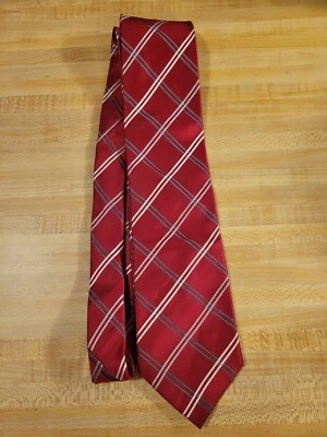 Галстук шелковый Donald J Trump Signature Collection красный в полоску классический мужской деловой  - Изображение 1 из 4