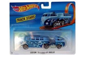 2017 Hot Wheels Track Stars Custom Volkswagen Hauler blue - Picture 1 of 1