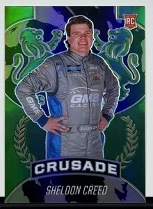 2021 Panini Chronicles Crusade Racing #11 Sheldon Creed Rookie Karte grün Preis - Bild 1 von 2