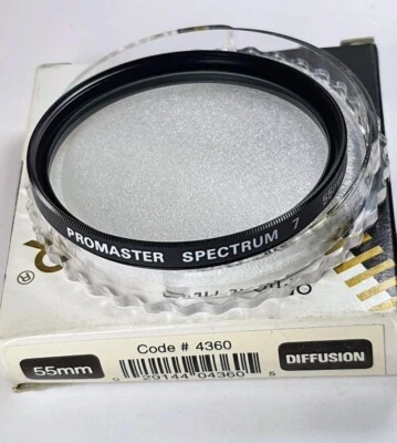 55mm Diffuser Glass Lens Filter 55 mm Diffused Soft Softer Look Diffusion E-55 - Image 1 of 4