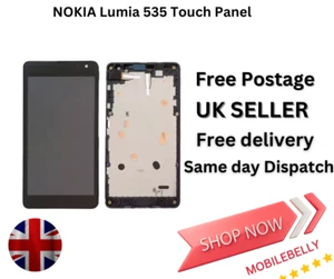 For Microsoft Nokia Lumia 535 LCD Digitiser With Frame -UK Stock - Picture 1 of 1