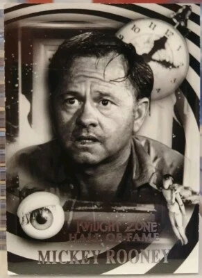 Twilight Zone Series 4 Mickey Rooney Hall Of Fame Insert Card H11 #257/333 2005  - Image 1 of 2