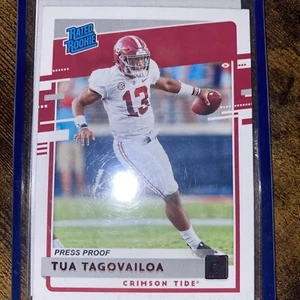 Tua Tagovailoa 2020 Chronicles Rated Rookie  RED Press Proof & Chronicles Rookie - Picture 1 of 5