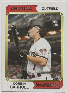 Corbin Carroll 2023 Topps Heritage Bildvariation RC SP Arizona Diamondbacks - Bild 1 von 2