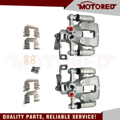 Rear Brake Calipers w/ Bracket Pair 2 for Kia Rio 2012-2014 2015 2016 2017 1.6L - Image 1 of 4