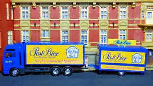 Rarity, 1:87, MAN TG 460 Truck with Tank Car, Post Brewery Weiler, No. -,- - Picture 1 of 8
