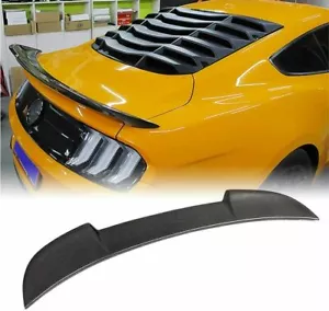 Carbon Fiber Rear Trunk Boot Spoiler Wing For Ford Mustang Coupe 15-19 Factory - Bild 1 von 11