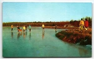 Postal Ocean Spray Arándano Bog Ice Winter Hanson Massachusetts MA UNP - Imagen 1 de 2