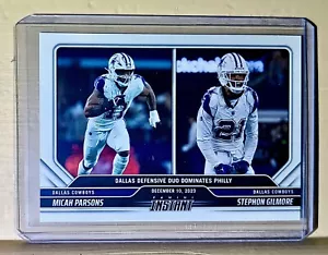 Carta Micah Parsons/Stephon Gilmore 2023 Panini NFL Football 82 1 di 75 Cowboy - Foto 1 di 2