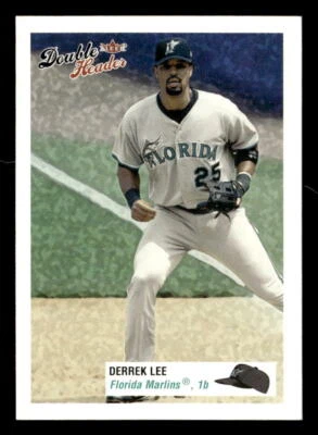 Derrek Lee 2003 Fleer Double Header Mini Card #161 Florida Marlins - Image 1 of 2
