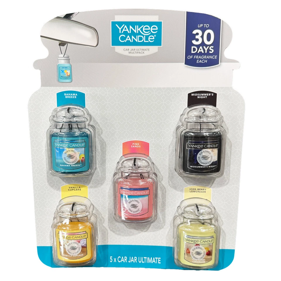 Yankee Candle Car Jar Ultimate Multipack Air Freshener 5 Pack - Image 1 of 1