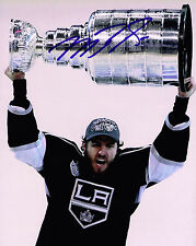 MIKE RICHARDS signed LOS ANGELES KINGS 8X10 STANLEY CUP TROPHY PHOTO COA