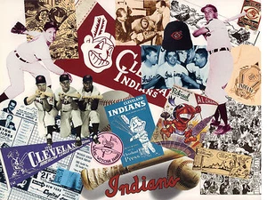 1993 Cleveland Indianer 8 x 10 Teamfoto & Collage Spieltag Gewinnspiel F24 - Bild 1 von 2