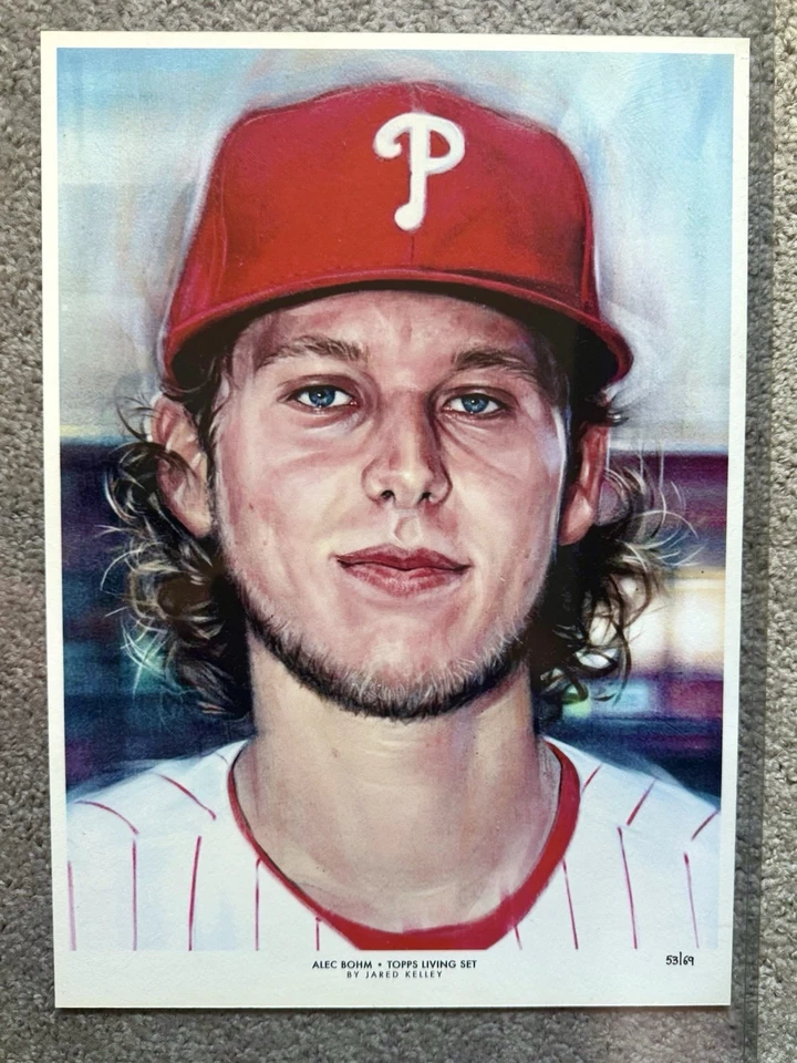 ALEC BOHM 2021 Topps Living Set Fine Art Print #387 #d /69, 10x14  - Image 1 of 1