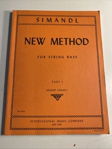 Nuevo método Simandl para bajo de cuerda parte 1 libro de música internacional Stuart Sankey - Imagen 1 de 13