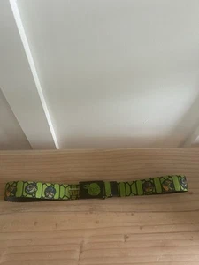 Teenage Mutant Ninja Turtles Web Belt Black Buckle With Logo Adjustable - Picture 1 of 5