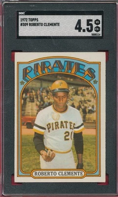 SGC 4.5 CLEMENTE HOF 1972 TOPPS #309 TPHLC - Image 1 of 4