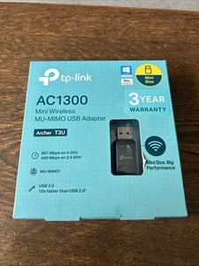 TP-Link AC1300 Mini Wireless Mu-mimo USB Adapter Archer T3u - Photo 1/4