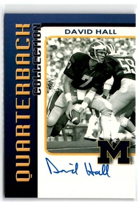 2006 TK LEGACY MICHIGAN WOLVERINES QUARTERBACK COLLECTION DAVID HALL AUTO /200 - - Image 1 of 2