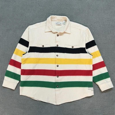Orvis Hudson Bay Stripe Button Up Shirt L - Image 1 of 4