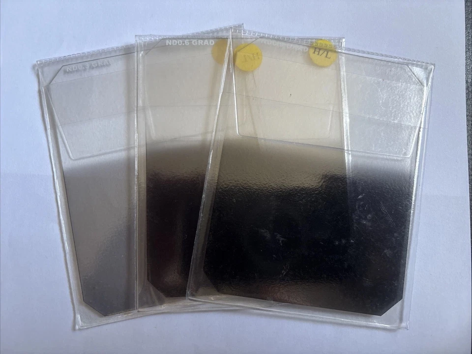 Hitech 85  Set Of 3 Neutral Density Hard Grad Filters. Opened Never Used, Mint - Image 1 of 1