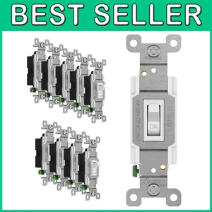 Interruptor iluminado blanco 15A paquete de 10 - Imagen 1 de 9