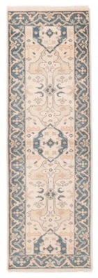 2'7" x 7'10" Vintage Hand-knotted Runner Rug Traditional Oriental Wool Carpet - Image 1 of 4