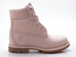 Timberland 6IN PREM Mujer Botas Botas Cuero Cordones Botas A1K3Z Rosa-Rosa - Imagen 1 de 6