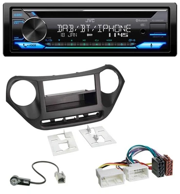 JVC Bluetooth MP3 USB DAB CD Autoradio für Hyundai i10 (ab 2013) - Bild 1 von 4