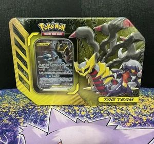 Power Partnerships Garchomp & Giratina GX Tag Team Tin Sealed Pokémon 2019 SM193 - Picture 1 of 6