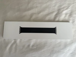 Véritable Apple Watch charbon tressé boucle solo 44 mm taille 9 - Photo 1/3
