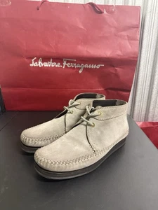 Tom Ford Russel High Top Sneaker Gray suede shoes ankle boots 11 lace $1820 MSRP - Picture 1 of 16