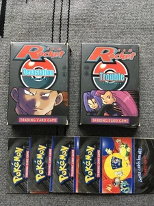 Vintage Pokemon Team Rocket Trouble Devastation Theme Deck Card Lists Boxes Only - Picture 1 of 9