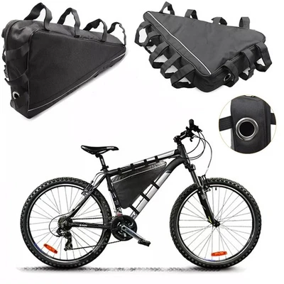 M L MTB Triangle Battery Bag Electric Mountain Bike Li-Ion Case Bicycle Frame UK - Image 1 of 4