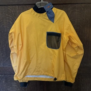 Vintage Y2K Patagonia Lotus Designs Paddling Kayak Jacket Yellow M - Picture 1 of 16