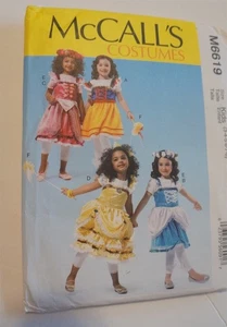 McCalls 6619 Childrens Costumes Size 3-8 Apron Headpiece Wand Sewing Pattern - Picture 1 of 2