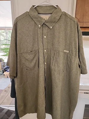 Mens Tallwoods Short Sleeve Element Wear Shirt. 2X Hunter Green - Image 1 of 4