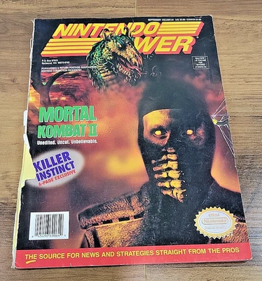 Nintendo Power '94 Vol 64 Mortal Kombat II w/Donkey Kong Poster, Inserts & Cards - Image 1 of 4