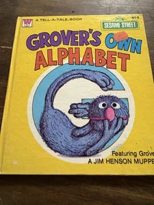 GROVER'S OWN ALPHABET Jim Henson Vintage Children's Tell-A-Tale Book - Picture 1 of 2