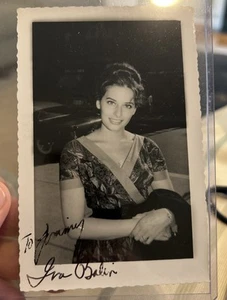 Foto autografa originale personale 3,5x5 firmata Ina Balin attrice americana - Foto 1 di 4