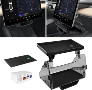 Behind Screen Tray Storage Phone Sunglass Holder For Tesla Model Y/3 20-24 17-23 - Picture 1 of 6