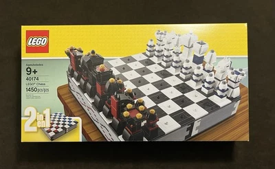 LEGO Iconic Chess Set 40174 2 in 1 Checkers Retired NEW - Image 1 of 4