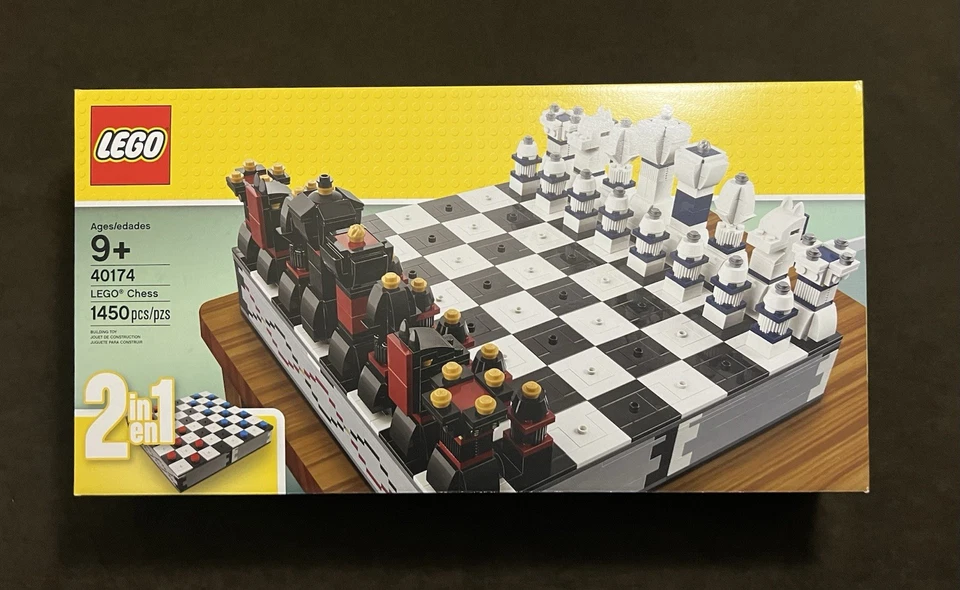 LEGO Iconic Chess Set 40174 2 in 1 Checkers Retired NEW - Image 1 of 4