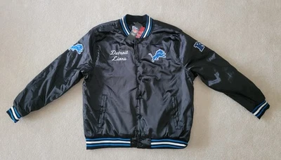 Detroit Lions Satin Men's Jacket - Goff Gibbs St Brown Hutchinson - Image 1 of 4