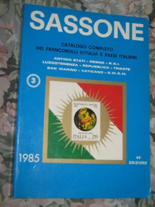 SASSONE ESTRATTO DAL CATALOGO COMPLETO DEI FRANCOBOLLI D'ITALIA 1985 - Picture 1 of 1