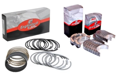 Main & Rod Bearings w/ Moly Piston Rings for Chevrolet LS Gen III IV 4.8L 5.3L - Image 1 of 4