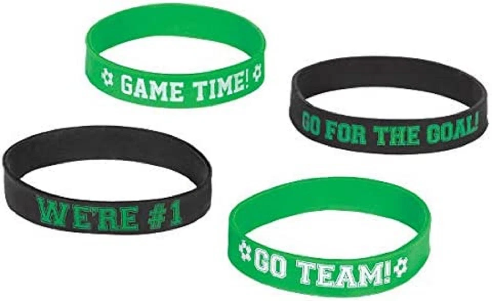 Pulseras de goma Goal Getter fútbol temático fiesta favor Foto 1 de 1