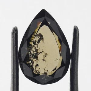 2.09 Ct Pear Loose Moissanite Diamond Lab Grown Brown Diamond 10 MM - Picture 1 of 6