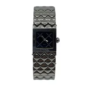 Auténtico Reloj de Pulsera de Cuarzo CHANEL Matelasse Plata Metálico #501028 - Imagen 1 de 12
