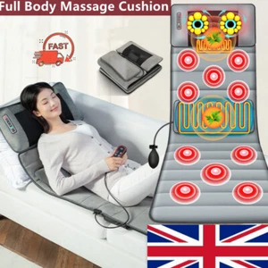 Full Body Neck Back Shoulder Massage Comfier Massage Mat Heated Pad Shiatsu UK - Picture 1 of 12